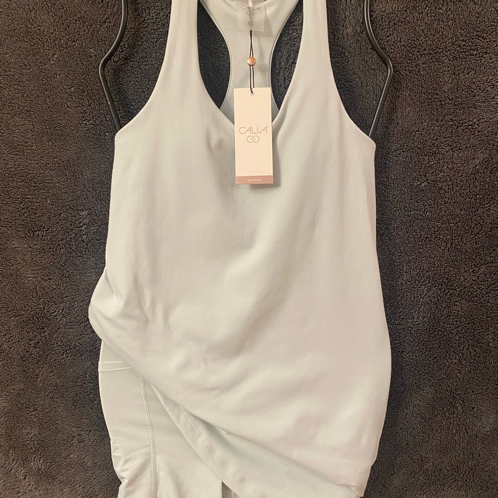 CALIA Energize Exercise dress in Calming Green